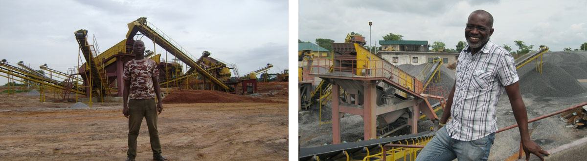 Simple stone crusher line