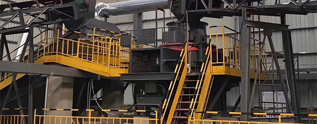 VSI crusher used in sand making process in quarry